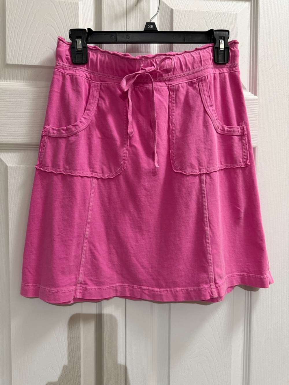 fresh produce Hot Pink Drawstring A-Line Skirt